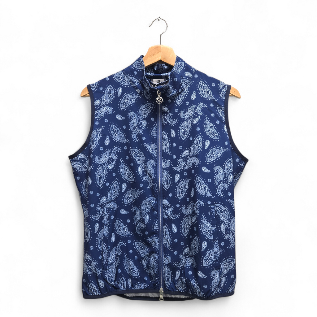 Daily Sports Women’s Pammy Golf Wind Vest Medium Blue Performance NWT